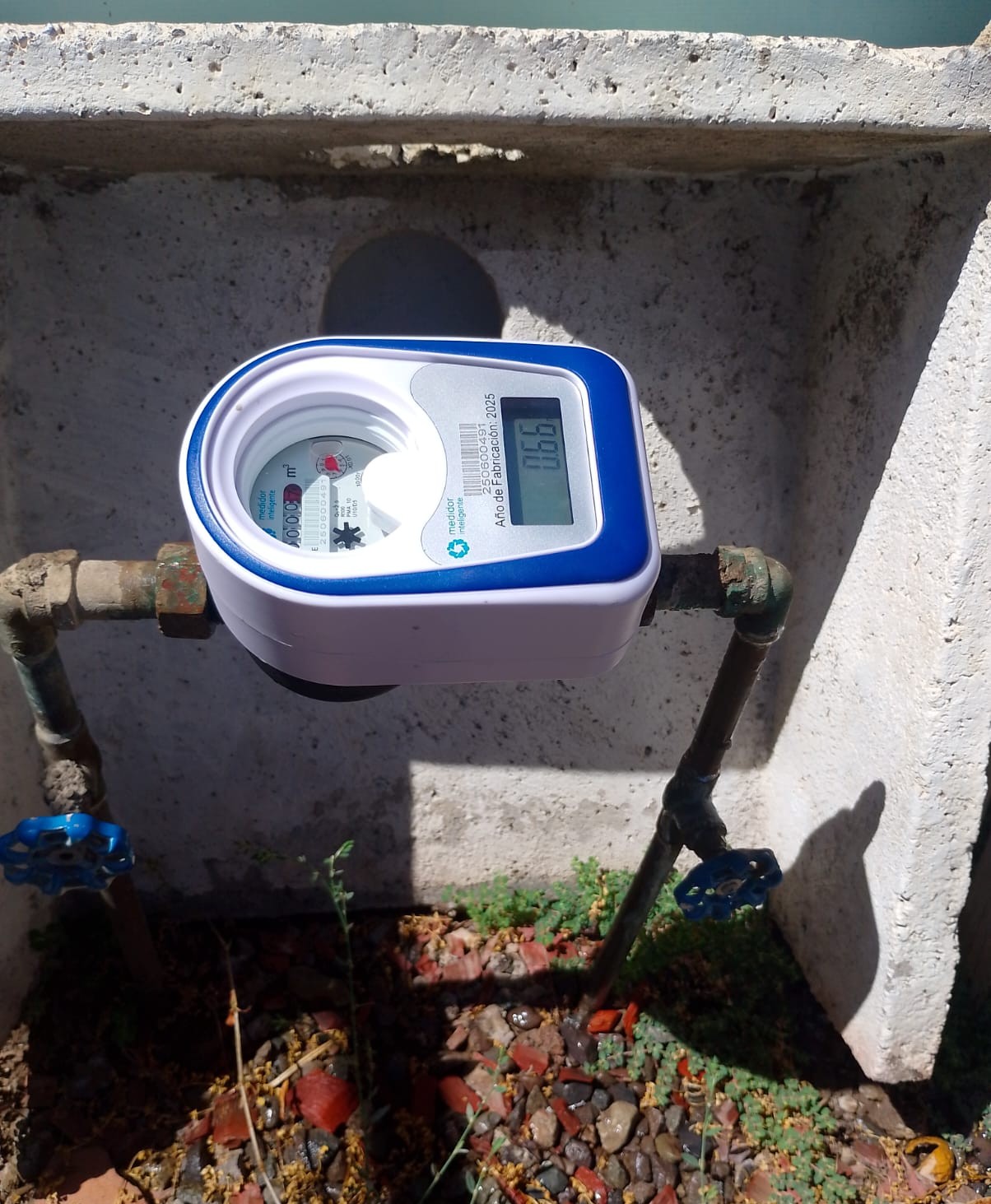 Medidor Inteligente actual instalado en terreno